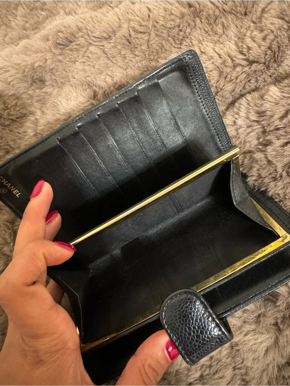 Classic Chanel Leather Long Wallet